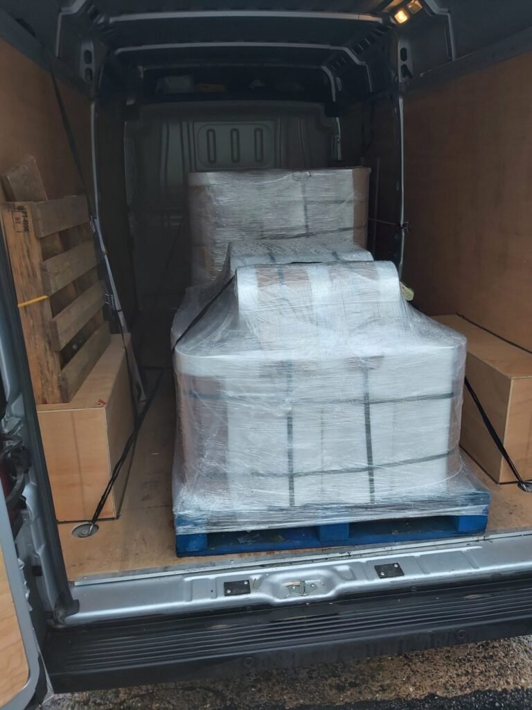 Bulk load packed for delivery