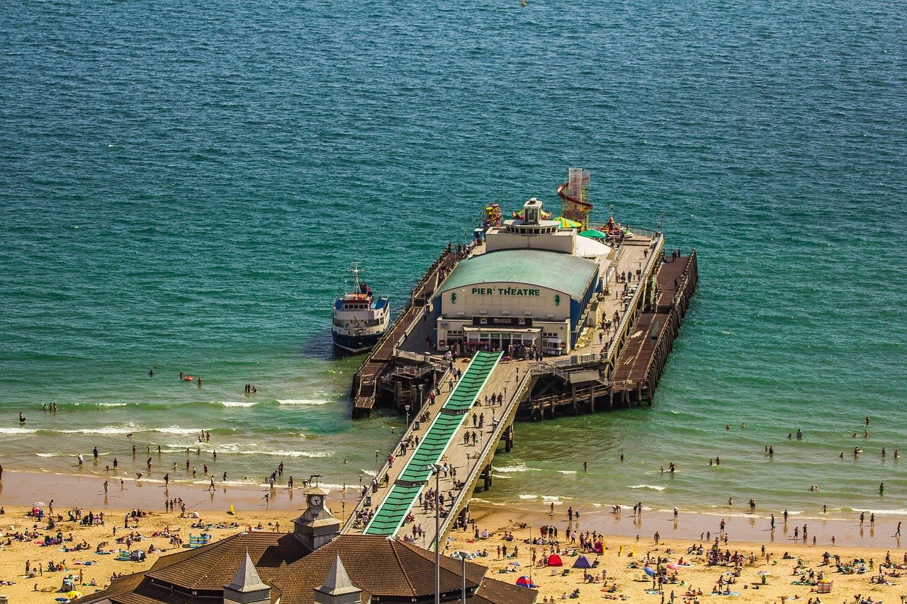 bournemouth, the sea, nature, beach