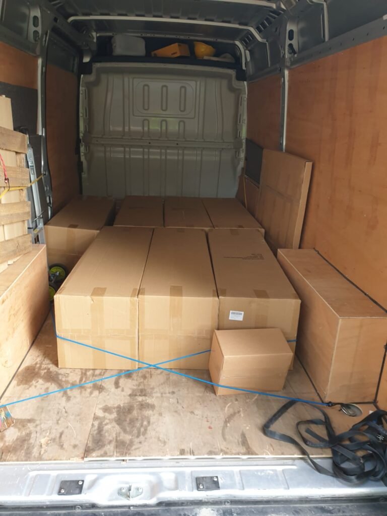B2B cargo securely packed and ready for fast collection