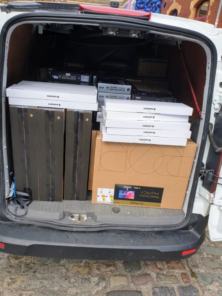 Urgent cargo loaded and dispatched for same-day delivery
